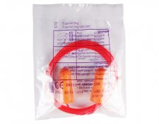PU foam ear plug with Neck String bag