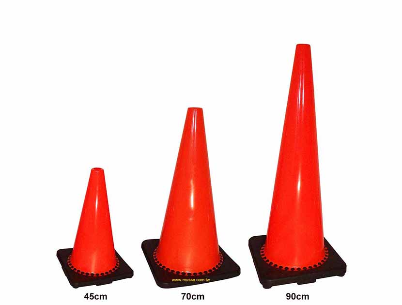 36 inch 90cm Black Base Construction Cones | 900mm Black Base ...