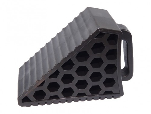 PVC Wheel Chock Black | 27x12x18cm | MUSSE