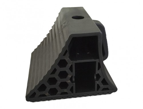 PVC Wheel Chock Black | 26.8x26.5x19.8cm | MUSSE